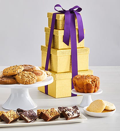 Gold Bakery Gift Tower